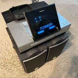 PIONEER XC-L5 Stereo Receiver CD Player Pop Up Vintage Blue Display, Jammed Tray